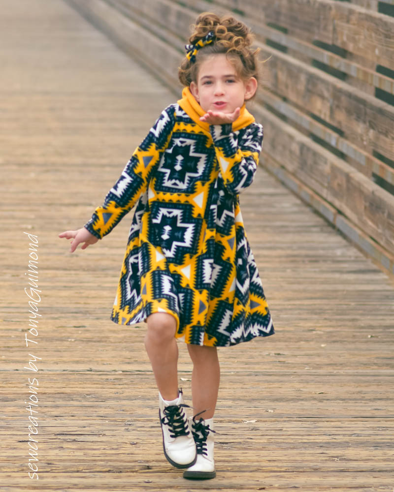 Timber’s Turtleneck Dress Sizes 2T to 14 Kids PDF Pattern
