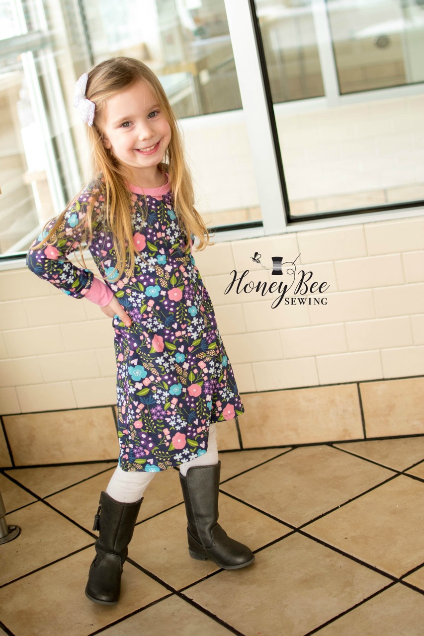 Tierney's Detailed Top and Dress Sizes 2T to 14 Girls PDF Pattern
