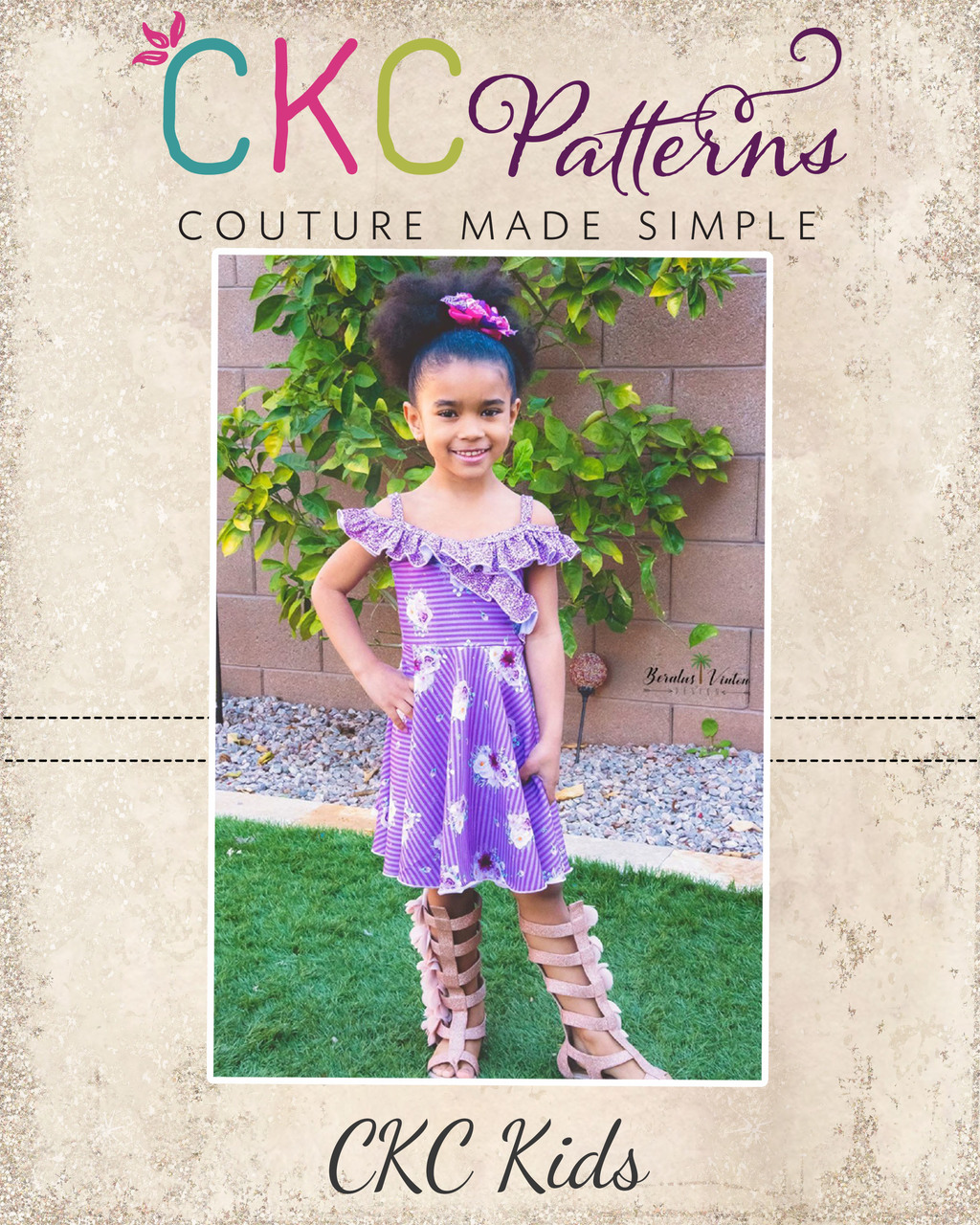 Boardwalk Summer Dress and Top Sizes 2T to 14 Kids PDF Pattern