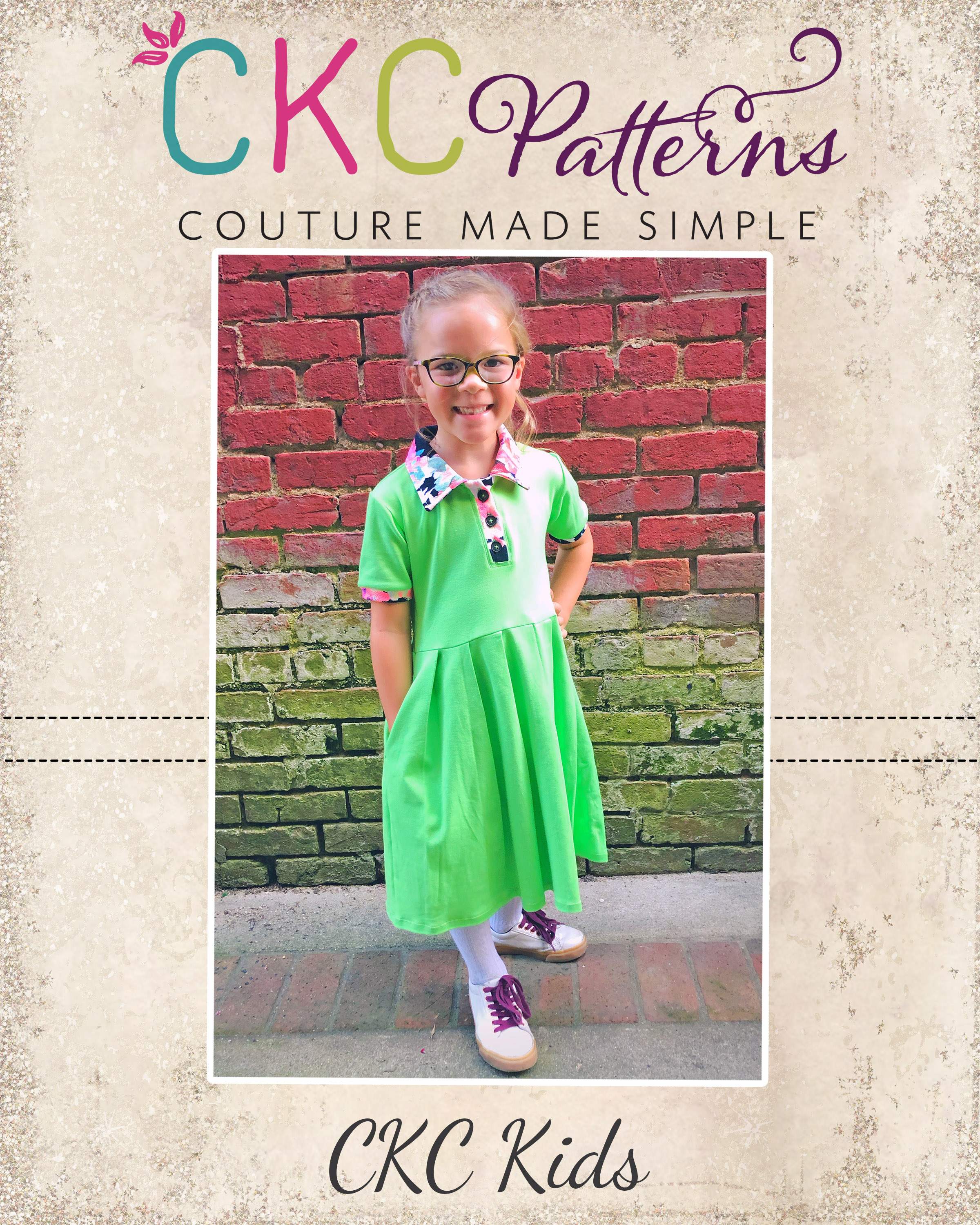 Polina’s Uniform Polo Top and Dress Sizes 2T to 14 Kids PDF Pattern