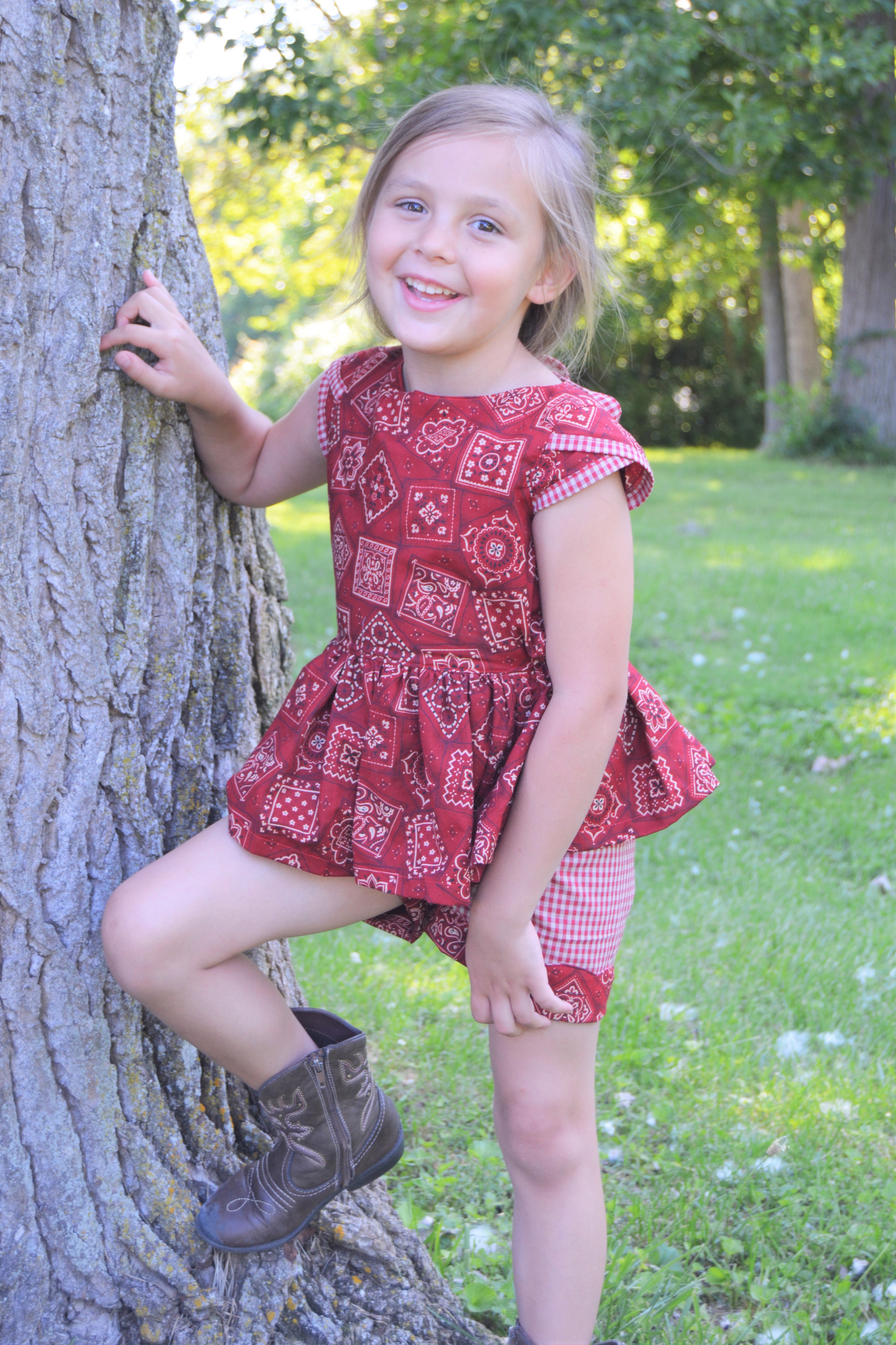 Healanni's Corset Top and Dress Sizes 2T to 14 Kids PDF Pattern
