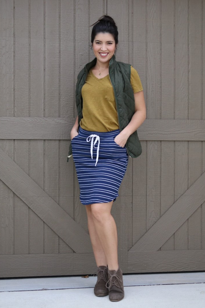 Olsen's Straight & Curved Hem Skirt Sizes XXS to 3X Adults PDF Pattern