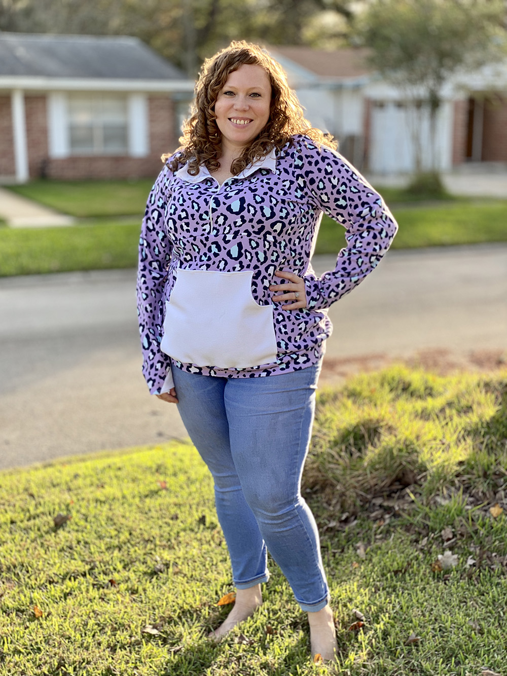 Liana's Half-Zip Pullover Sizes XXS to 