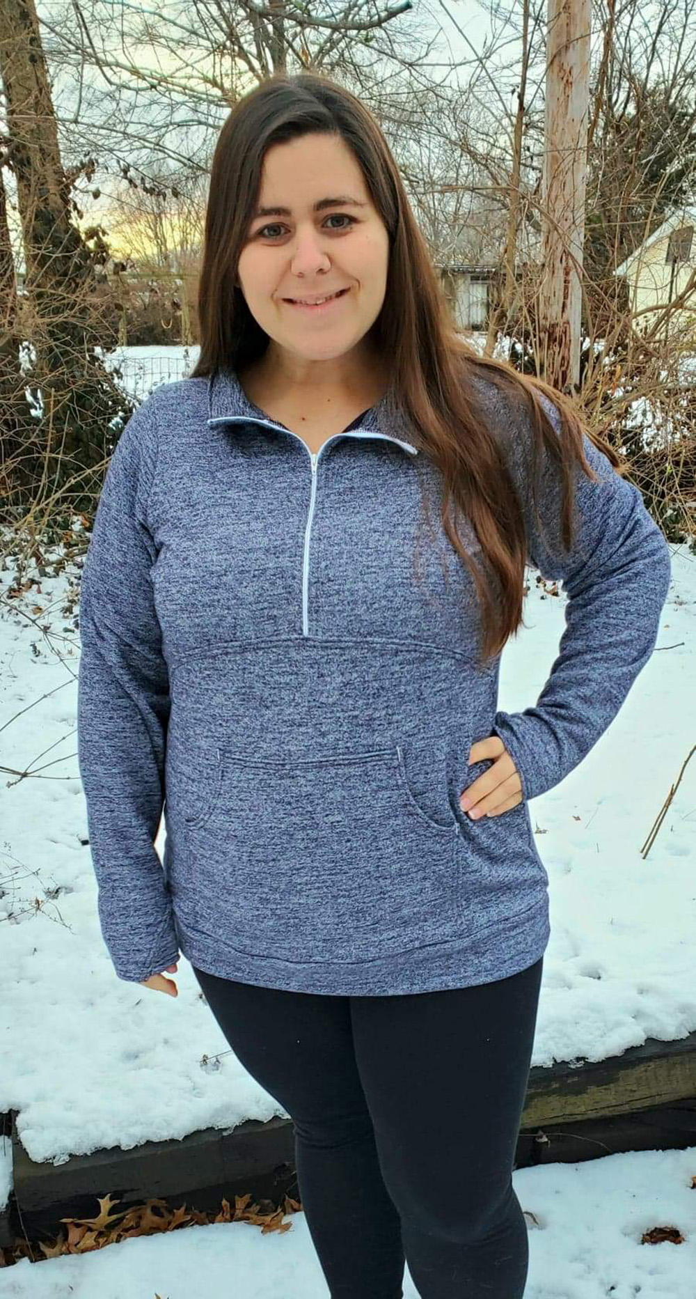 Liana's Half-Zip Pullover Sizes XXS to 