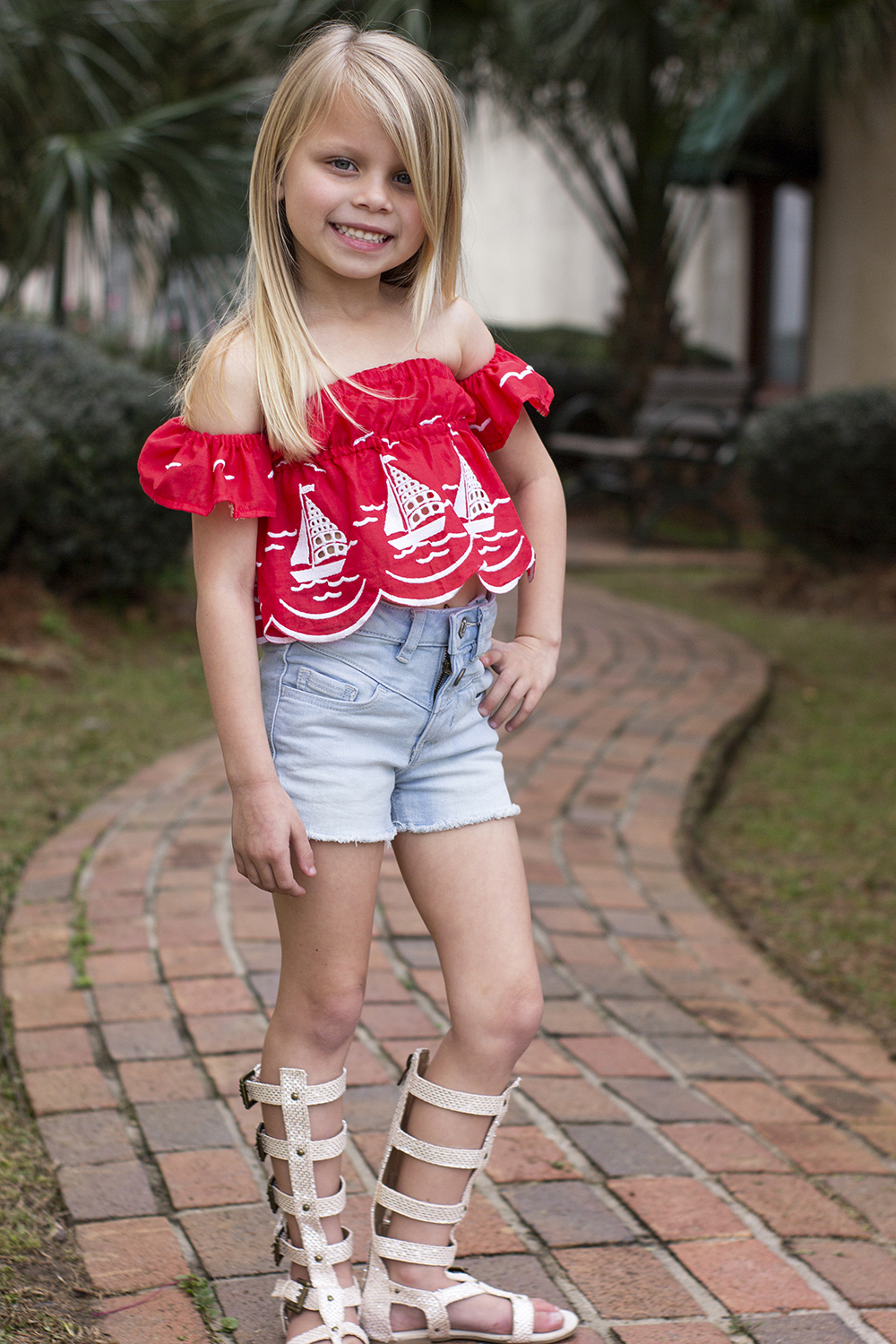 Fleur's Crop Top, Shirt, and Dress Sizes NB to 14 Kids PDF Pattern