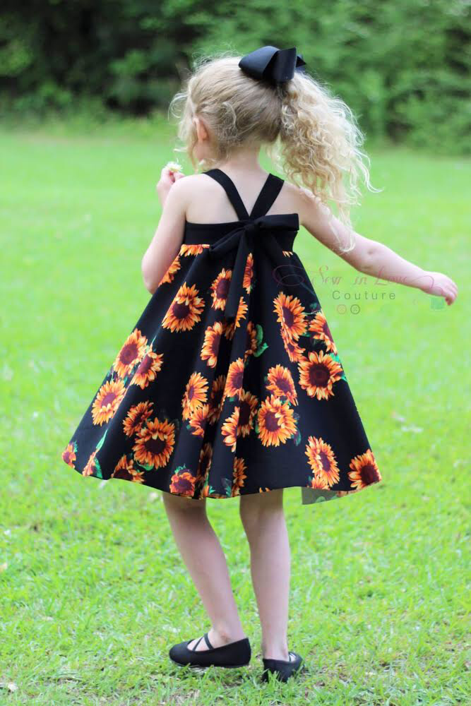 Fashion Children's Clothes Girls Tie-dye Pink Sunflower Pattern