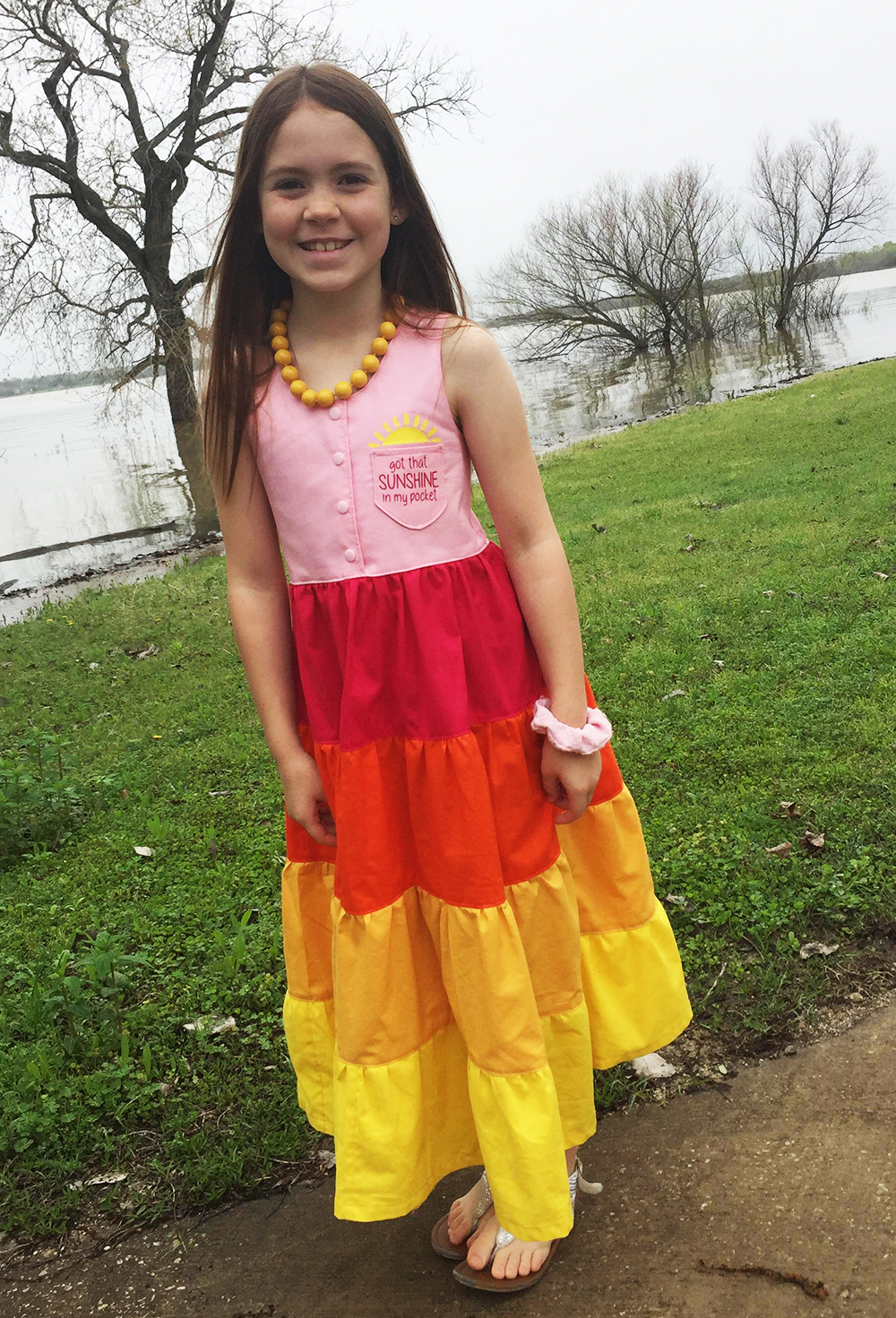Kingsley's Maxi Dress Sizes 2T to 14 Kids PDF Pattern