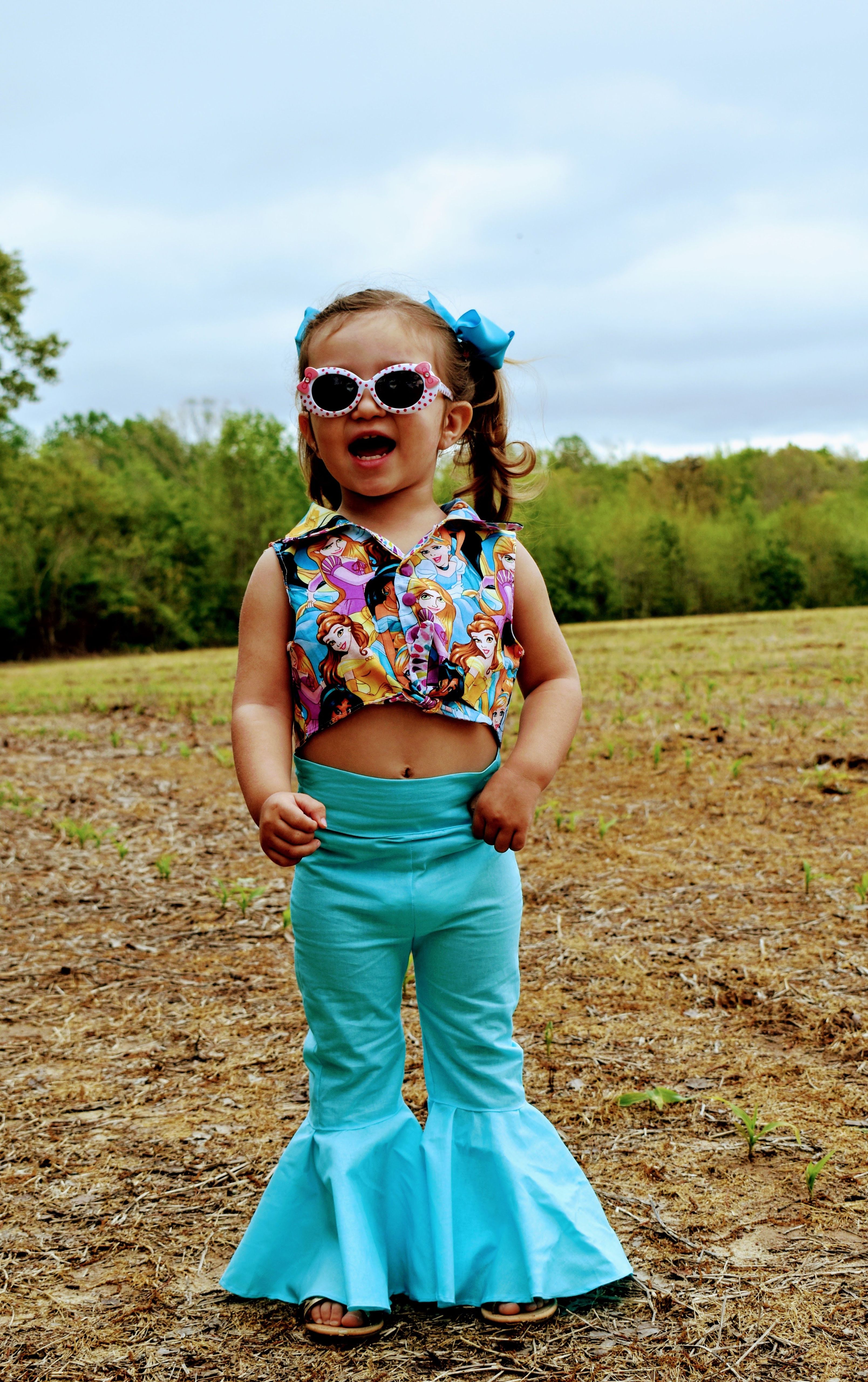Sunshine's Tie Front Top Sizes 2T to 14 Kids PDF Pattern