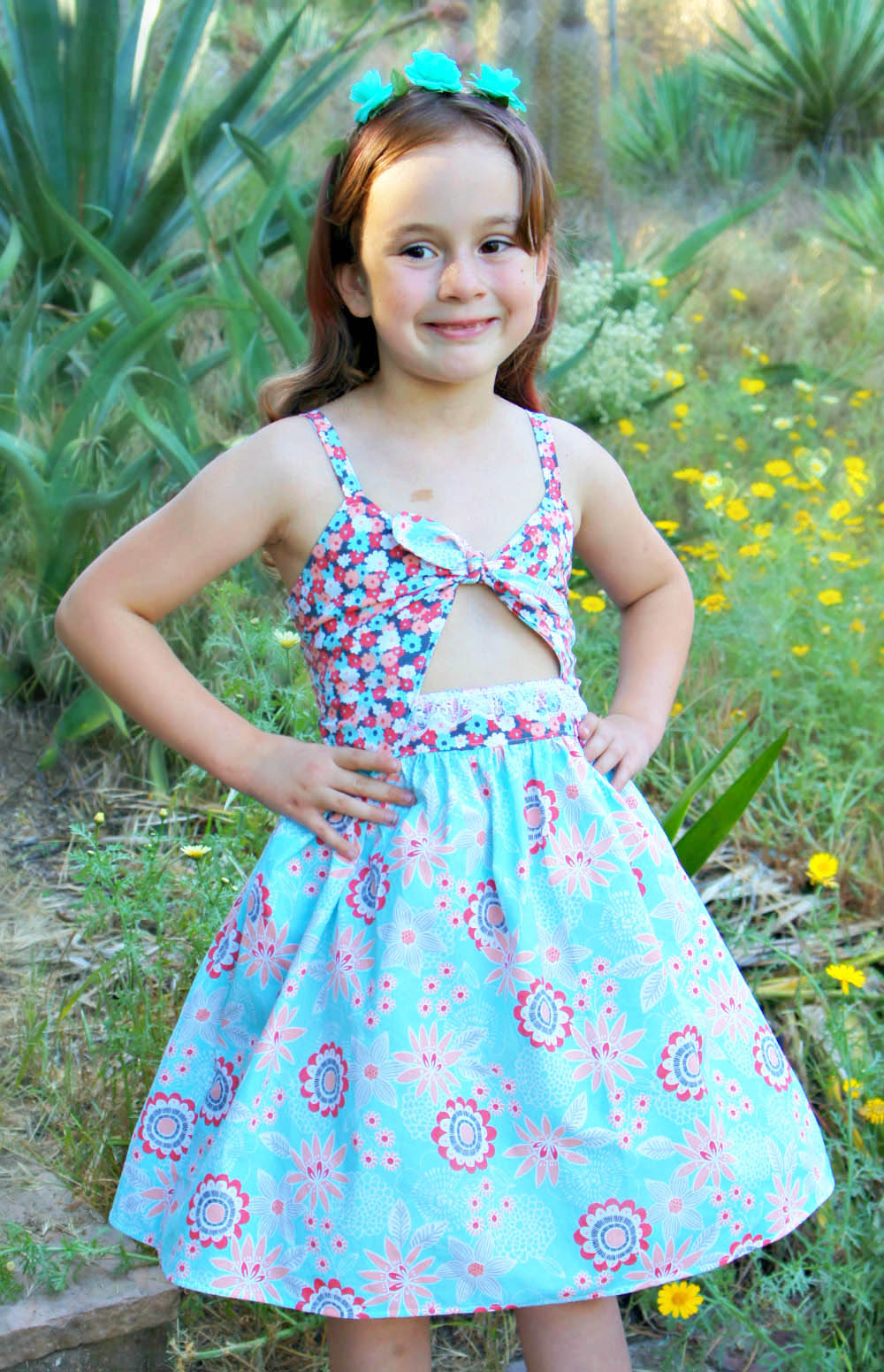 Arizona's Peek-a-Boo Dress Sizes 2T to 14 Kids PDF Pattern