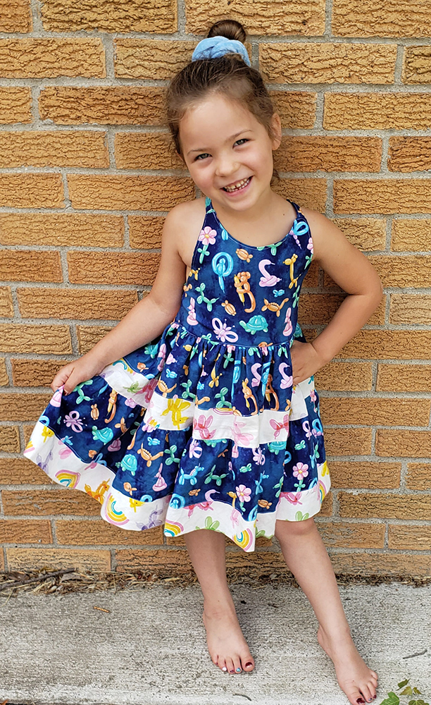 Centennial's Open Back Dress and Maxi 2T to 14 Kids PDF Pattern