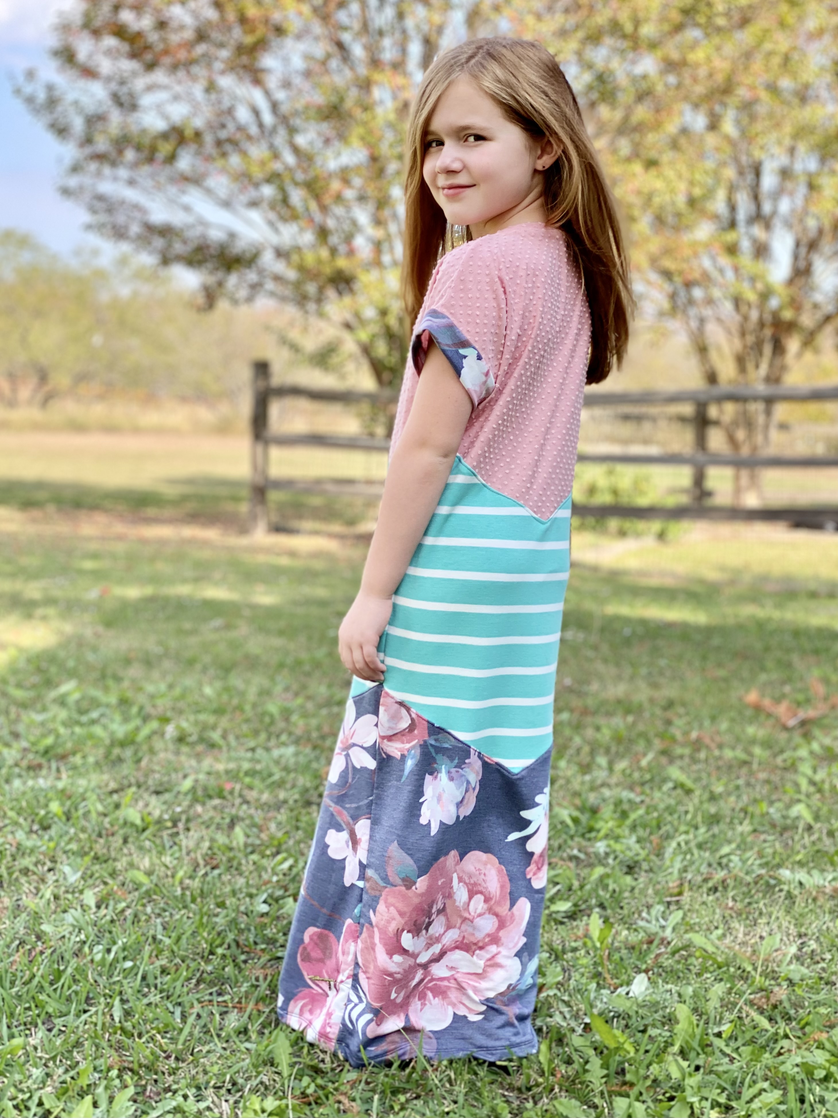 Valley's Top, Tunic Dress, Midi and Maxi Sizes 2T to 14 Kids PDF Pattern