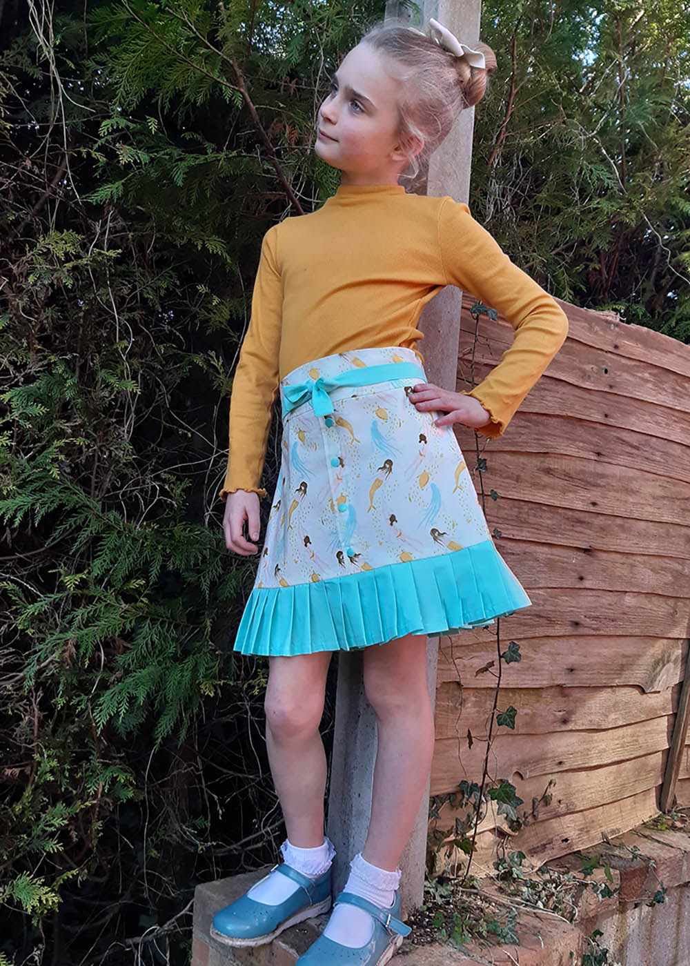 Estonia’s Pleated Skirt Sizes 2T to 14 Kids PDF Pattern