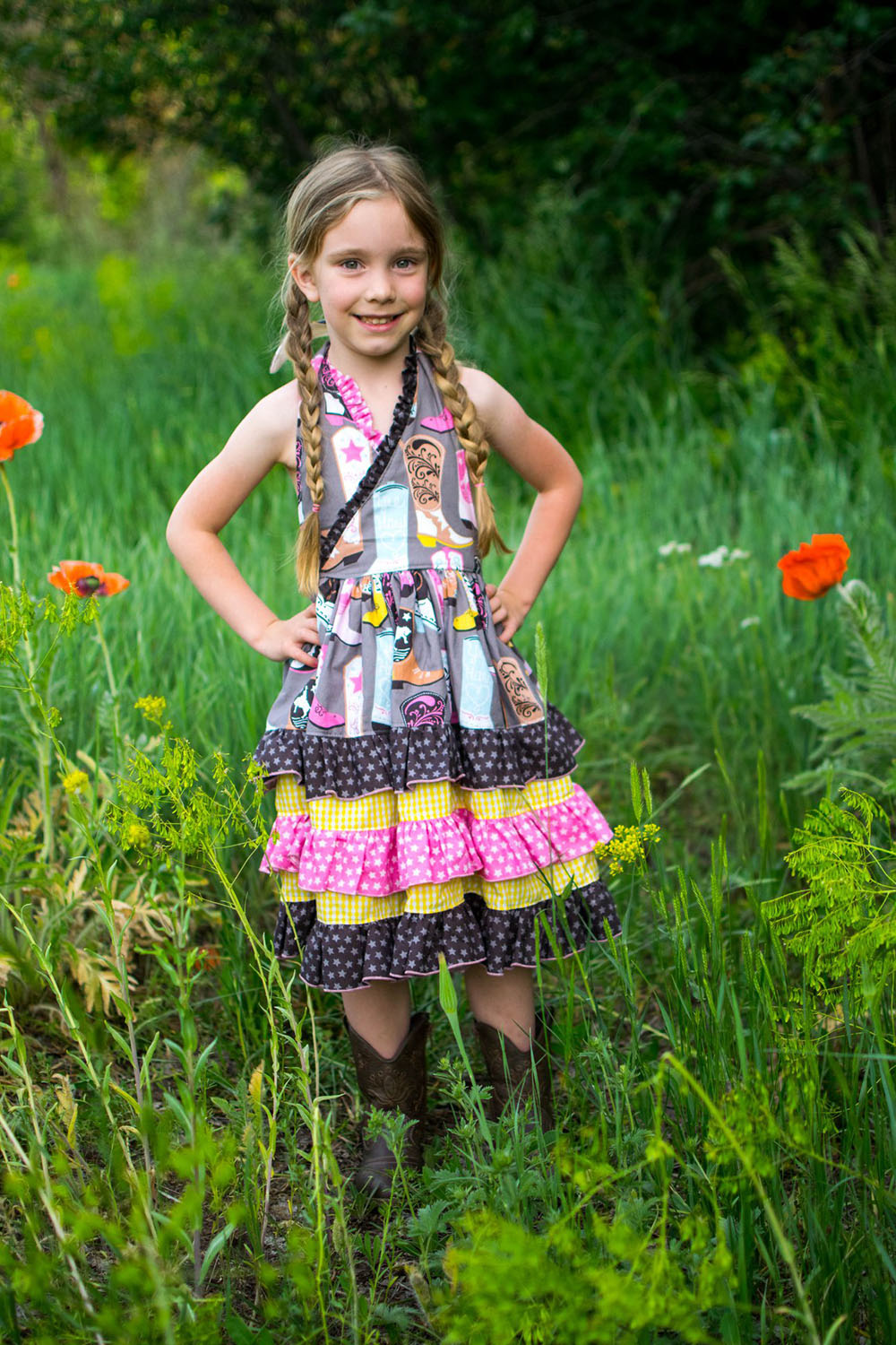Marie's Little Ruffle Dress Sizes 2T to 14  Kids  PDF Pattern