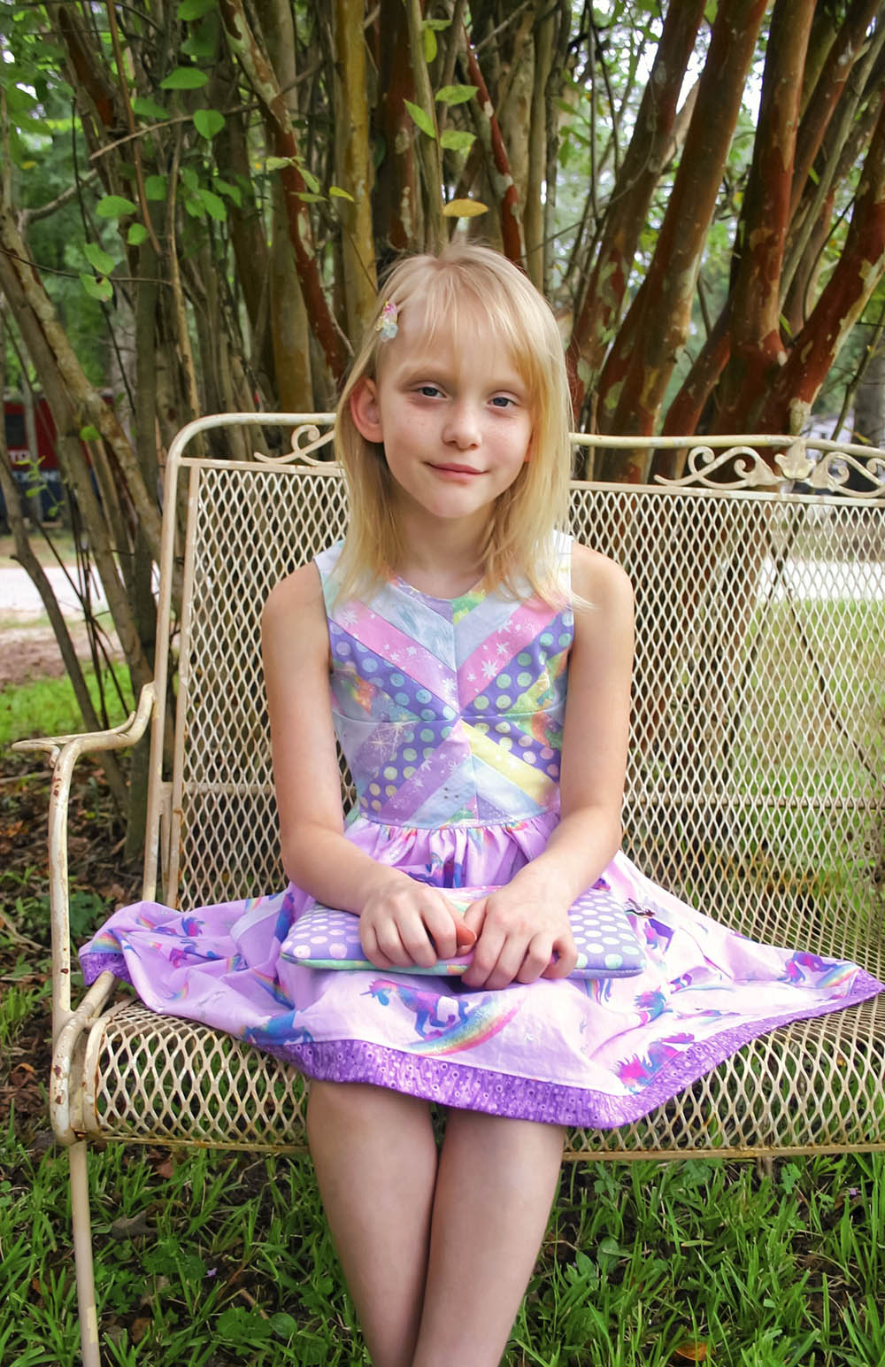 Bea's Quilt Block Dress and Maxi Sizes NB to 14 Kids PDF Pattern