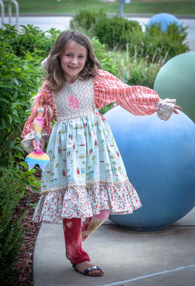 Valencia's Dolman Sleeve Dress Sizes NB to 14 Kids PDF Pattern