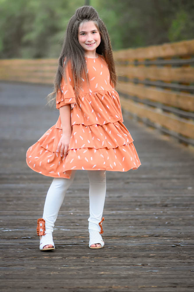Wilde’s Ruffle Tunic & Dress Sizes 2T to 14 Kids PDF Pattern