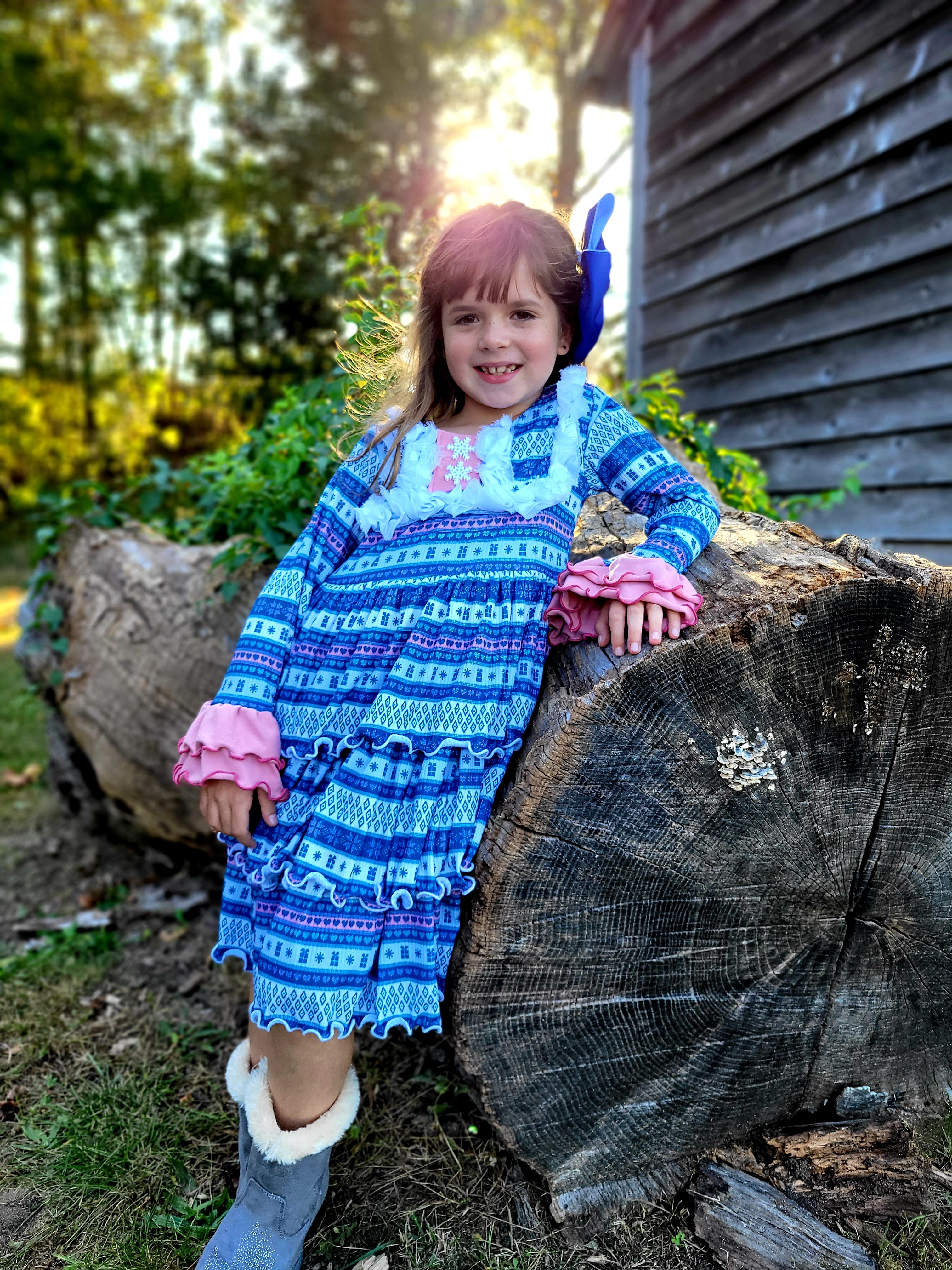 Wilde’s Ruffle Tunic & Dress Sizes 2T to 14 Kids PDF Pattern