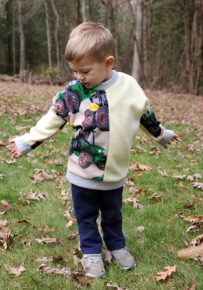 Axel's Colorblock Dolman Sweater Sizes 2T to 14 Kids PDF Pattern