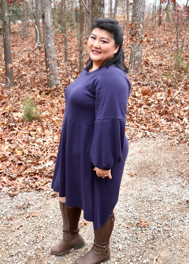 Carsyn's Fleece or Knit Pleated Back top, tunic and dress Sizes XXS to 3X  Adults PDF Pattern