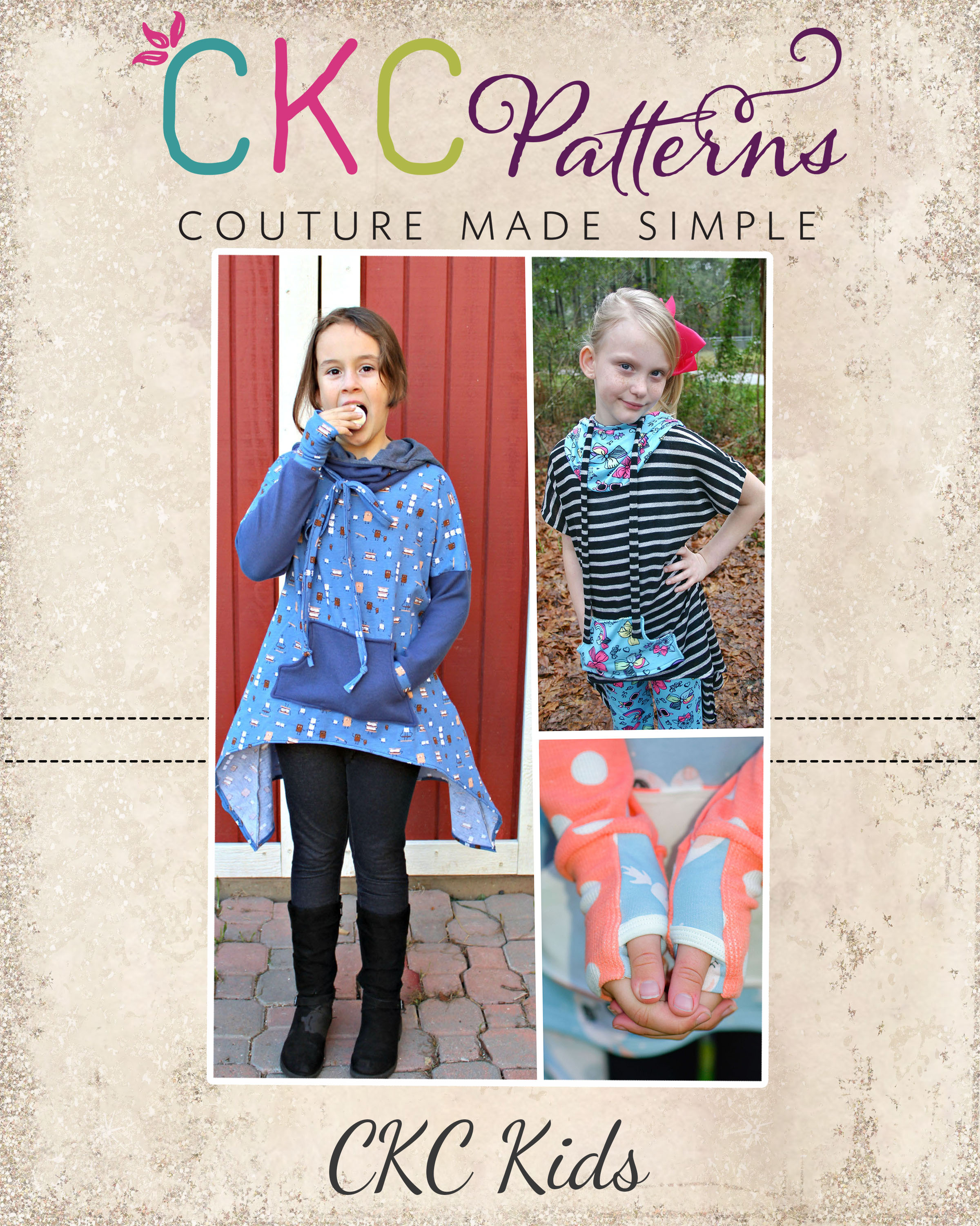 Bellatrix's Hoodie & Top Sizes 2T to 14 Kids and Dolls PDF Pattern