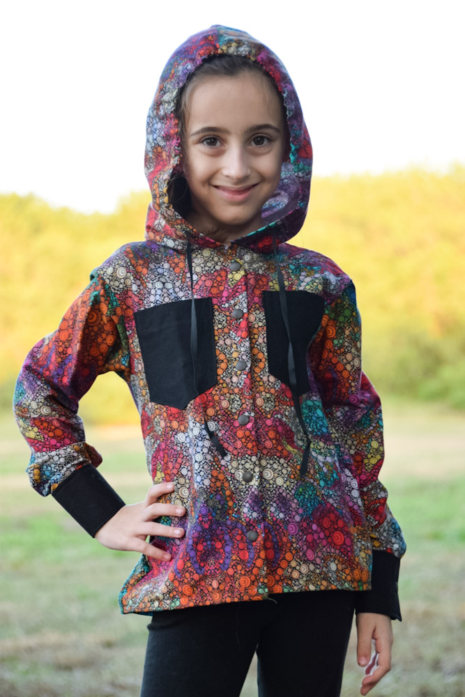 kids hooded shirt