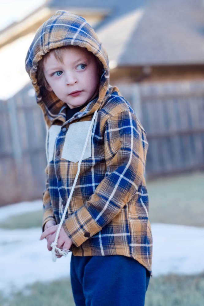 Broken Promises Fangs Green Plaid Hooded Flannel Shirt