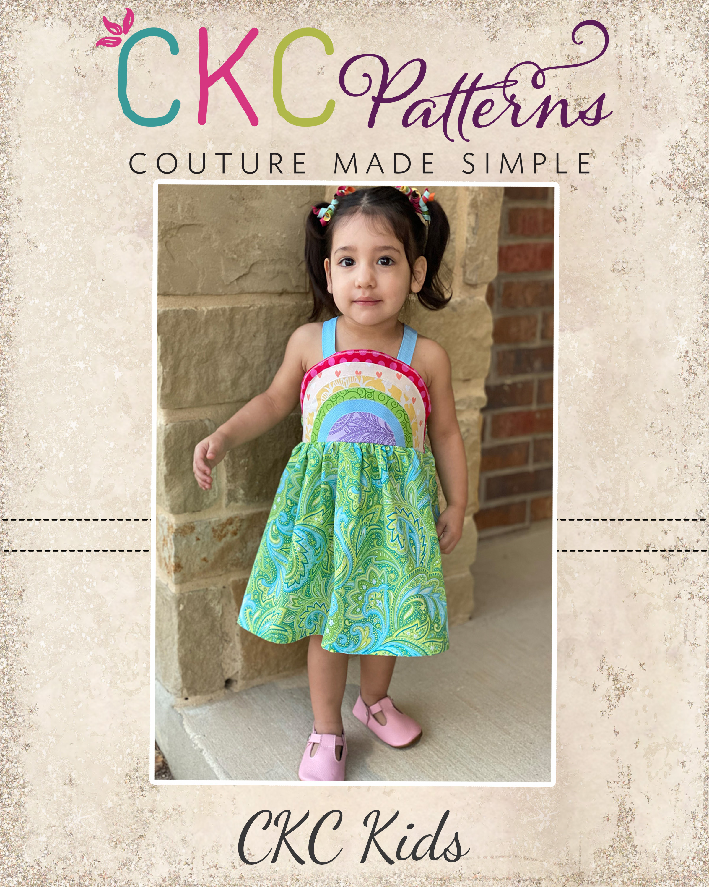 Lucky's Rainbow Dress and Top Sizes NB to 14 Kids PDF Pattern