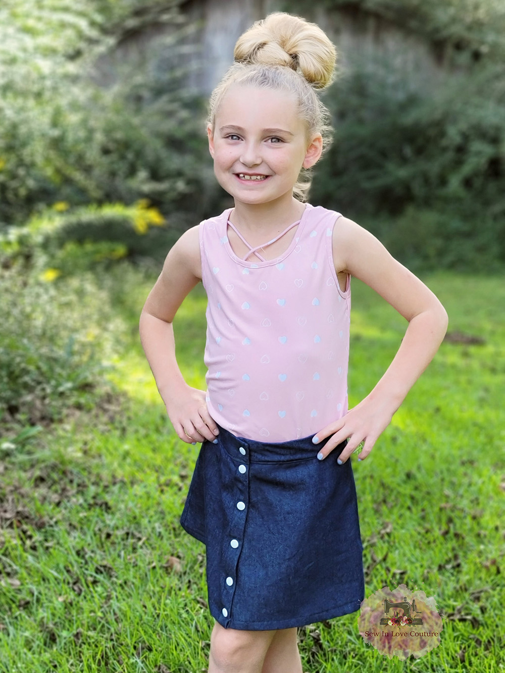 AVA skirt/skort sewing PDF pattern