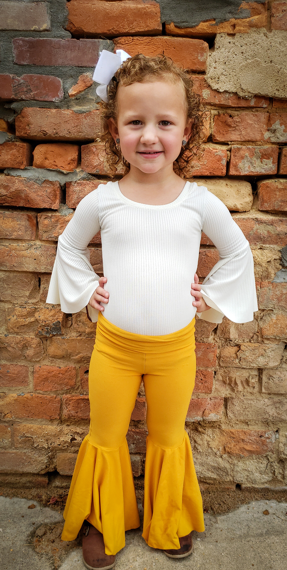 Cicely's Bell Sleeve Bodysuit Sizes NB to 14 Kids PDF Pattern