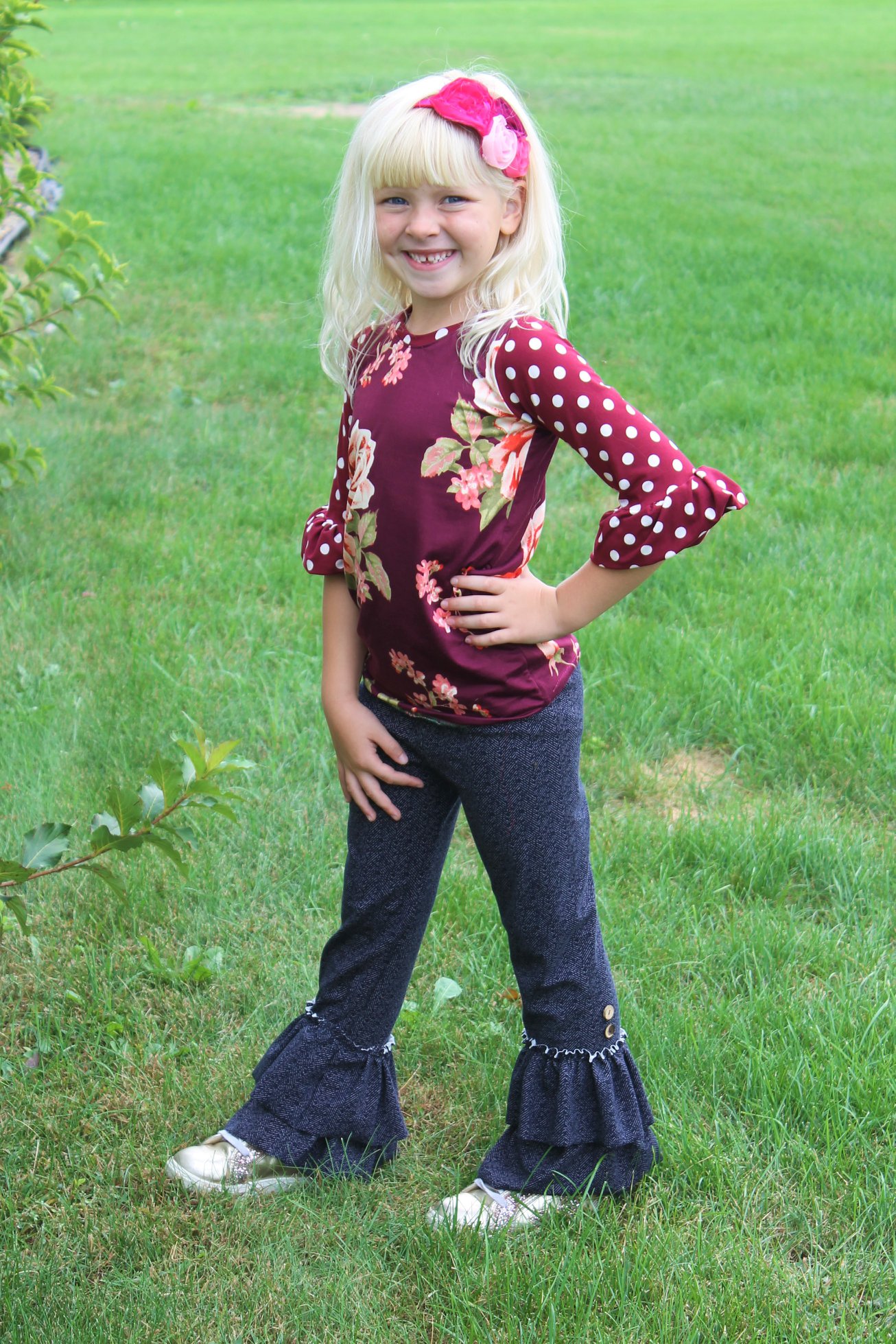 Kelsey's Ruffled Leggings Sizes NB to 16 Kids and Doll PDF Pattern