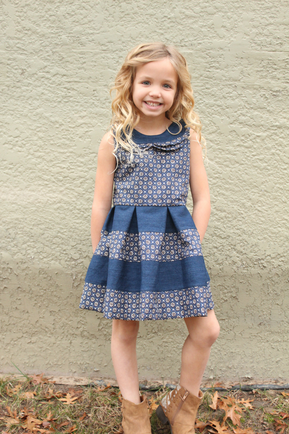 Gayle's Graceful Garden Dress Sizes NB to 14 Kids and Doll PDF Pattern