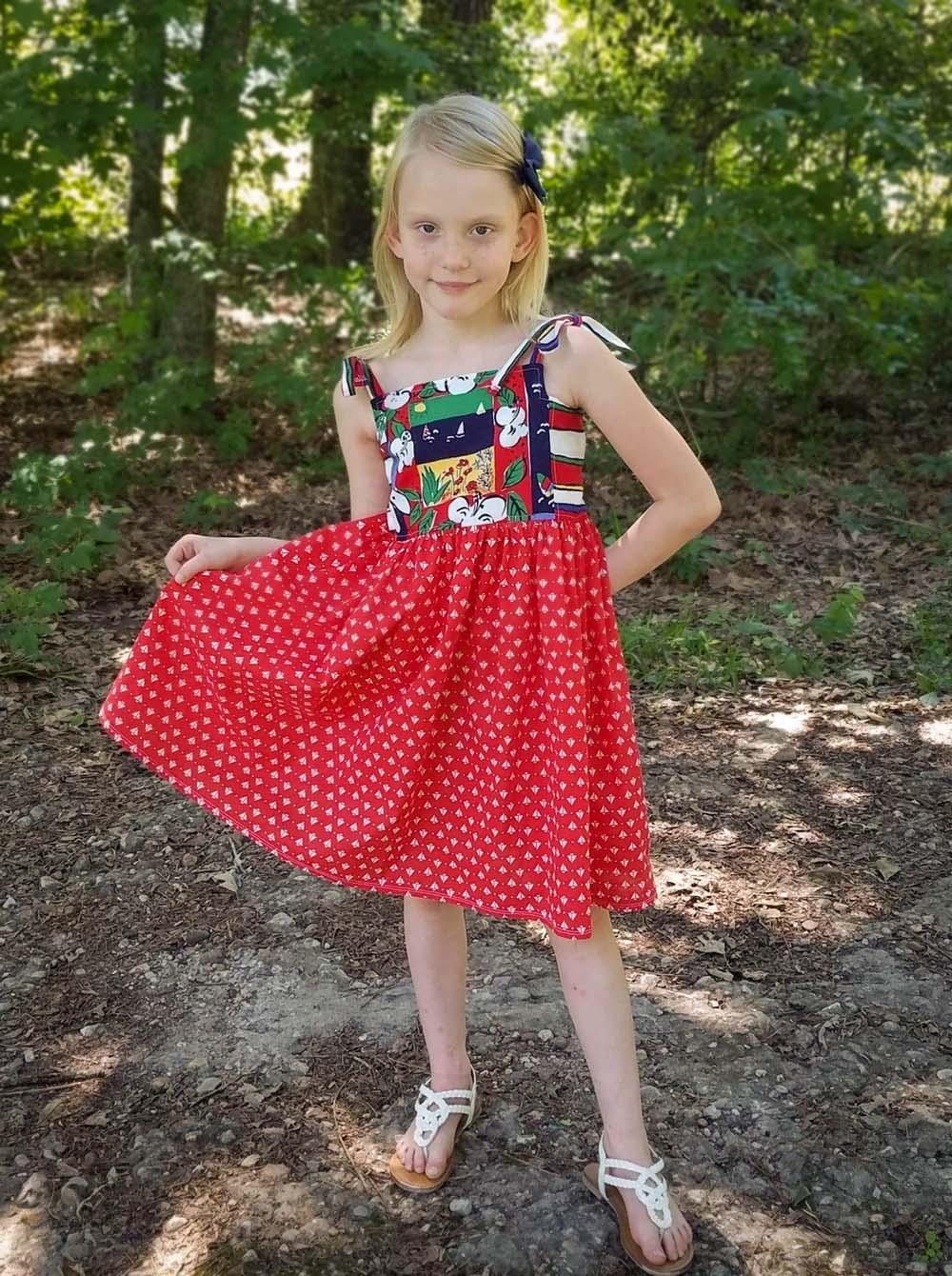 Emberly's Sundress and Top Sizes NB to 14 Kids PDF Pattern