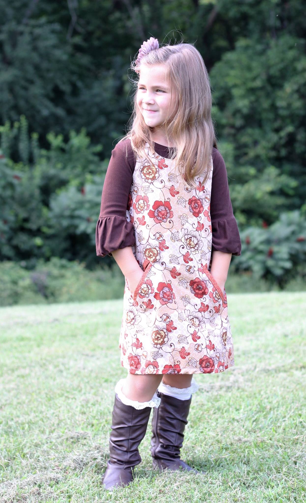 Jillian's A-Line Snap Dress Sizes NB to 14 Kids PDF Pattern