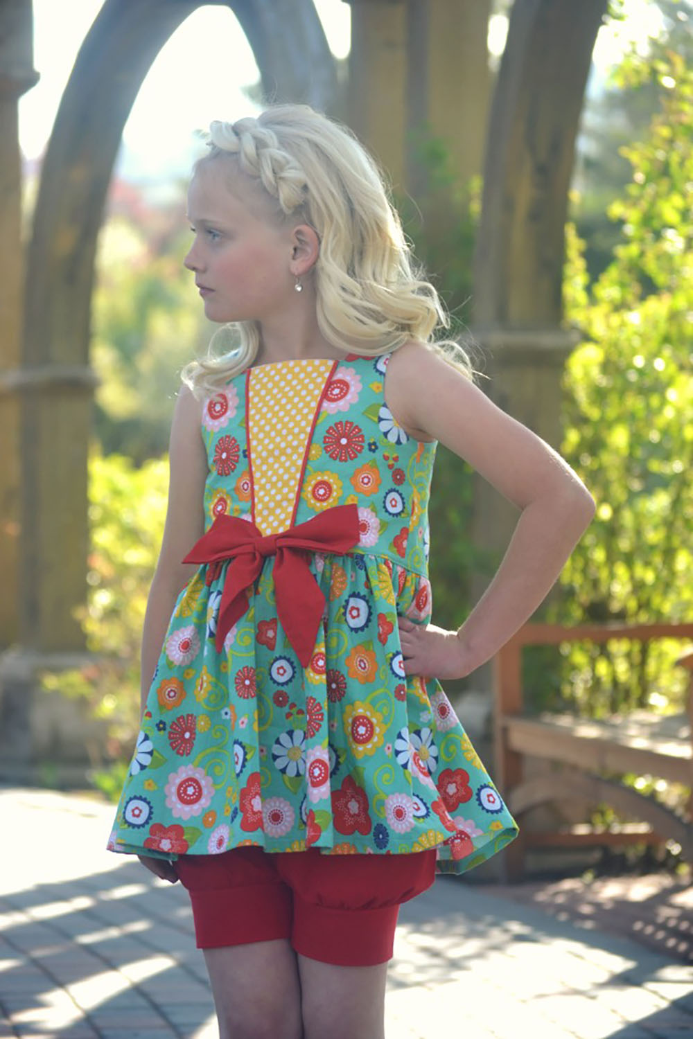 Azalea's Piped Panel Dress & Tunic Sizes NB to 14 Kids and Dolls