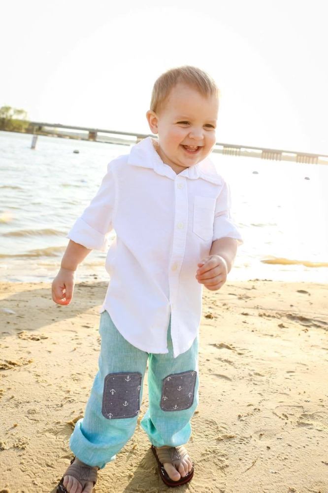 Baby Noah's Knee Patch Pants PDF Pattern