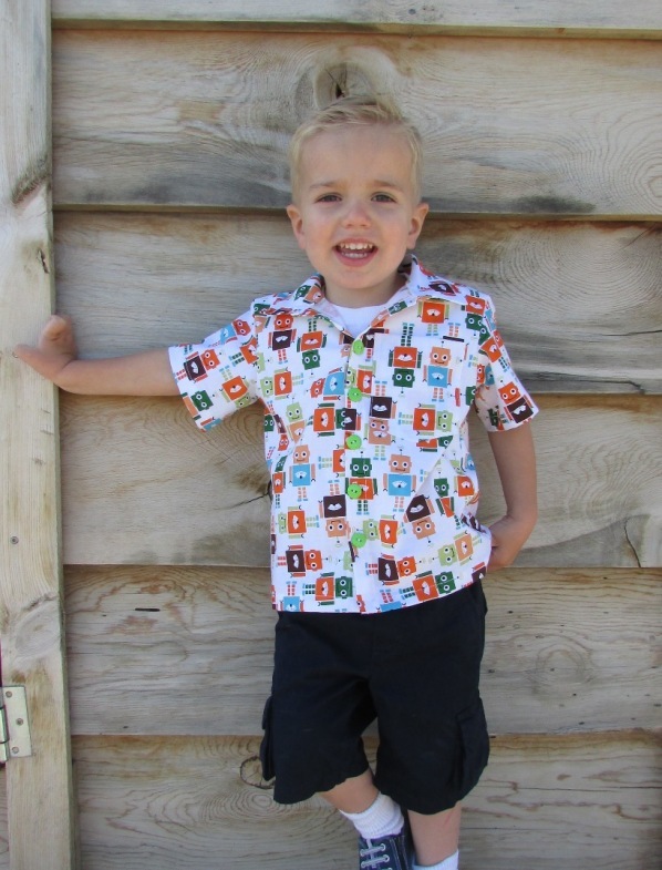 Porter's Button-Up Shirt Sizes NB to 14 Kids PDF Pattern