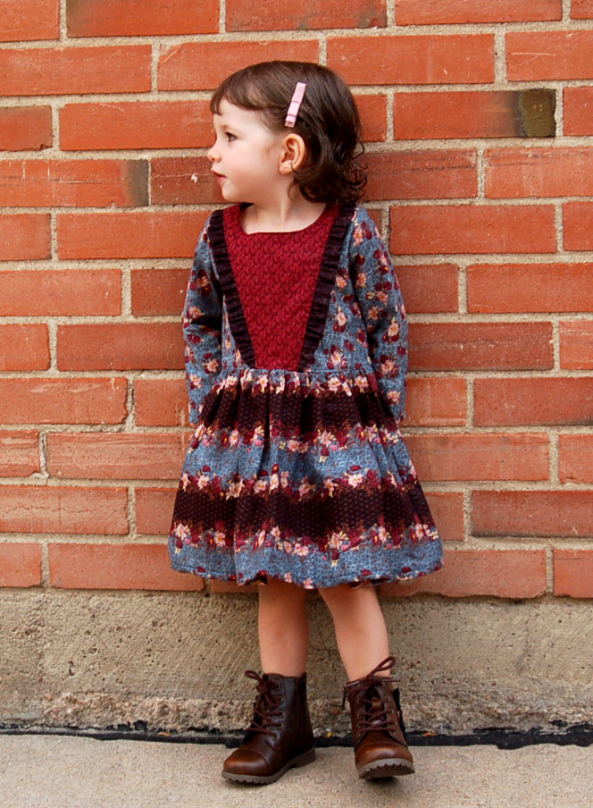 Berkley's Beautiful Pleated Top, & Dress Sizes NB to 14 Kids PDF Pattern