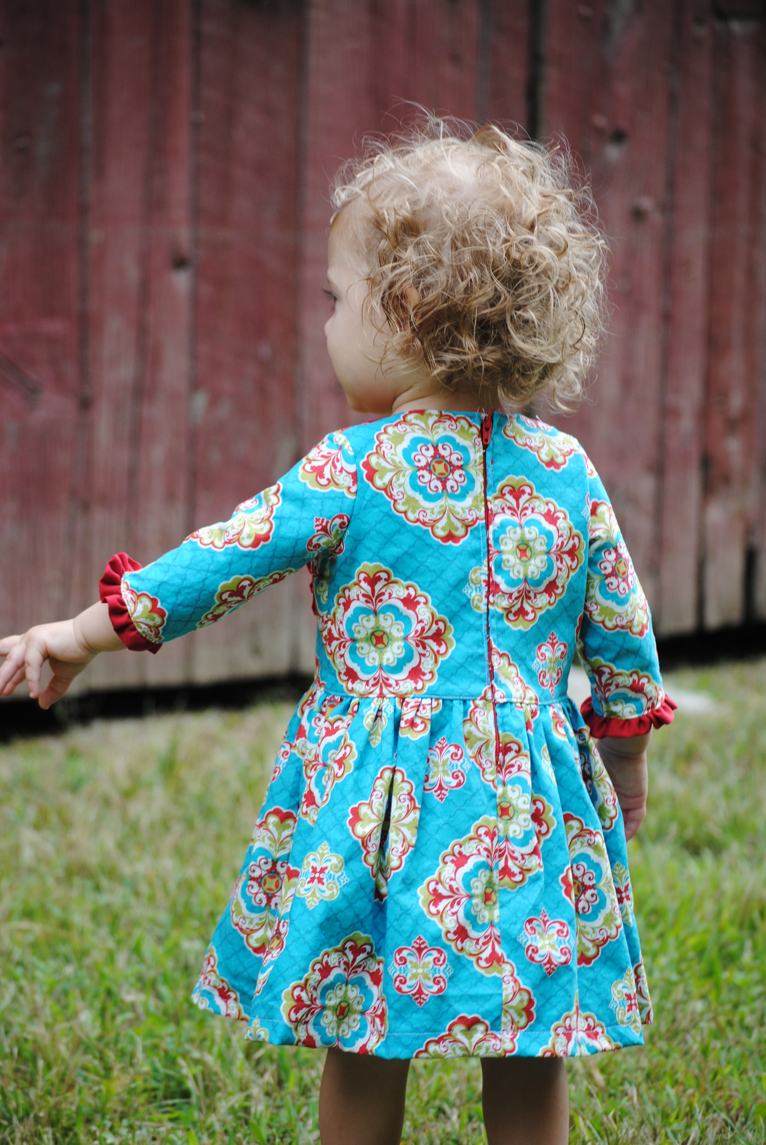 Westlynn’s Pleated Dress Size NB to 14 Kids PDF Pattern