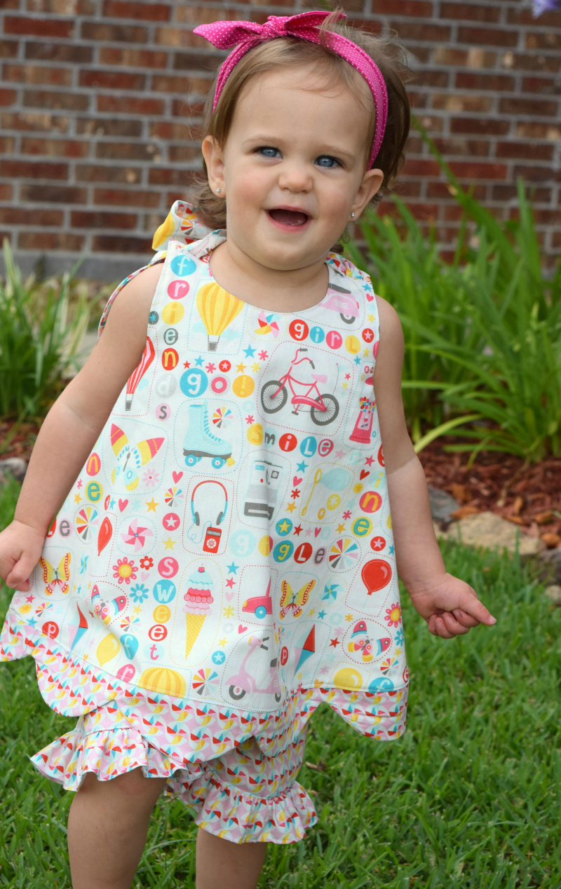 Coraleigh's Reversible Pinafore Sizes NB to 8 Kids and Dolls PDF Sewing Pattern