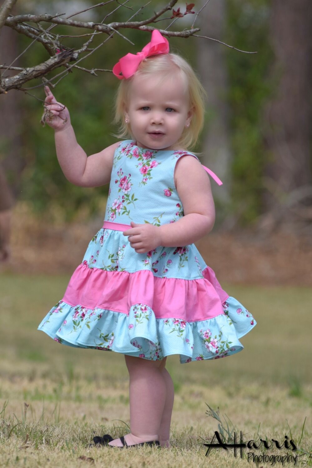 Doris' Tiered Party Dress Sizes NB to 14 Kids and Dolls PDF Sewing Pattern