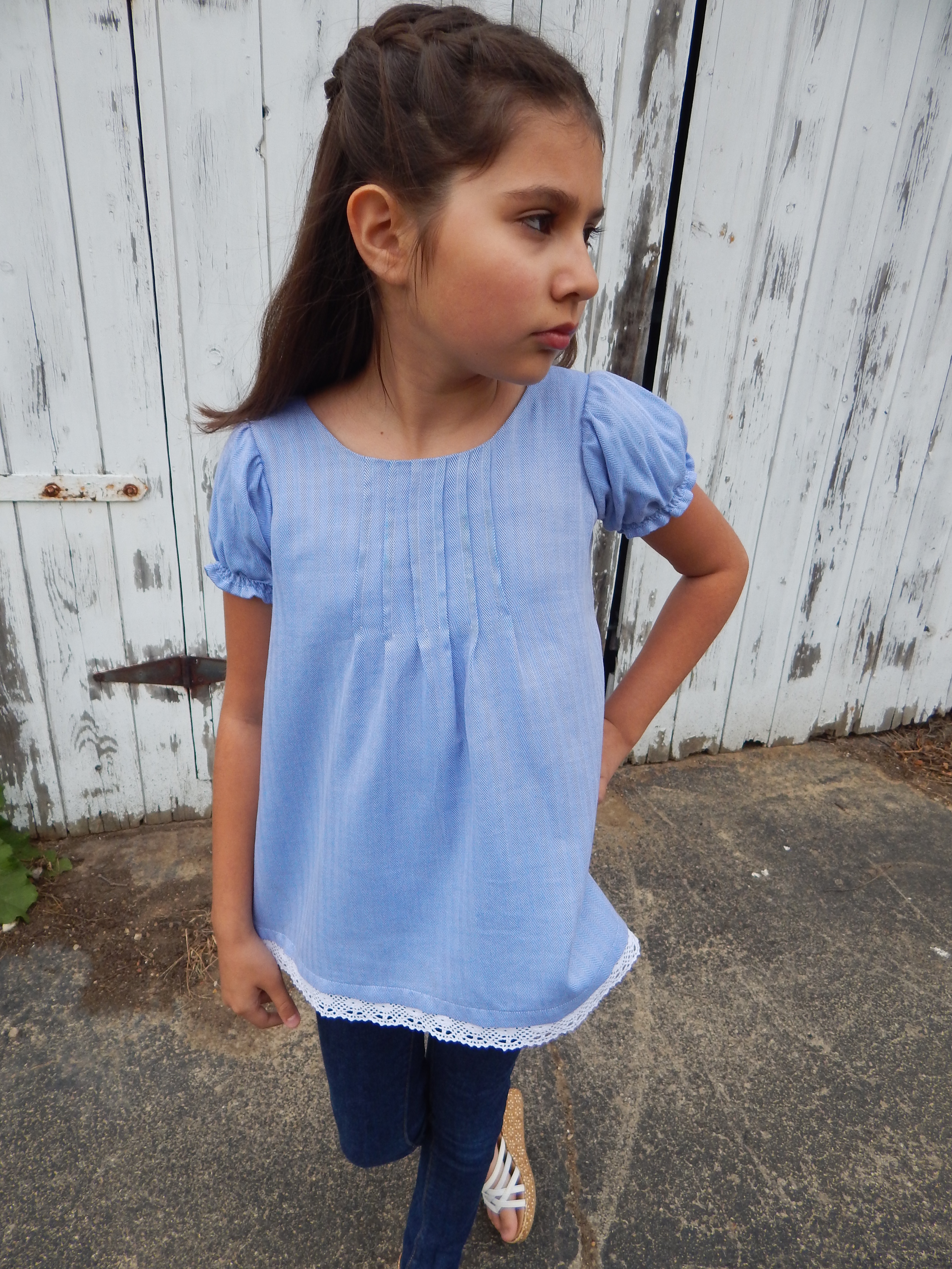 Eleanor's Pintuck Dress and Top Sizes NB to 15/16 Kids PDF Sewing Pattern