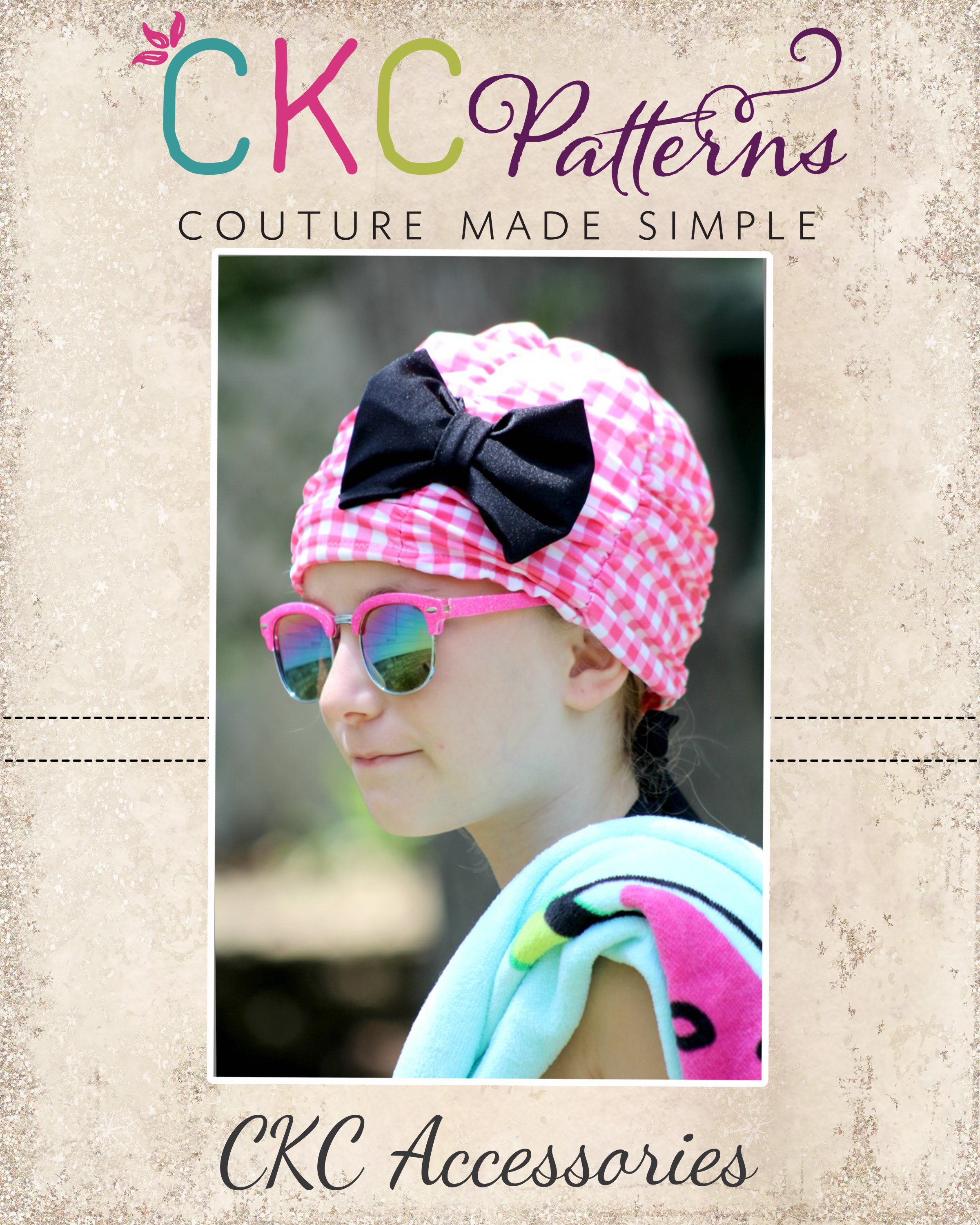 Roslynn's Ruched Swim Cap Sizes NB to Adult PDF Sewing Pattern