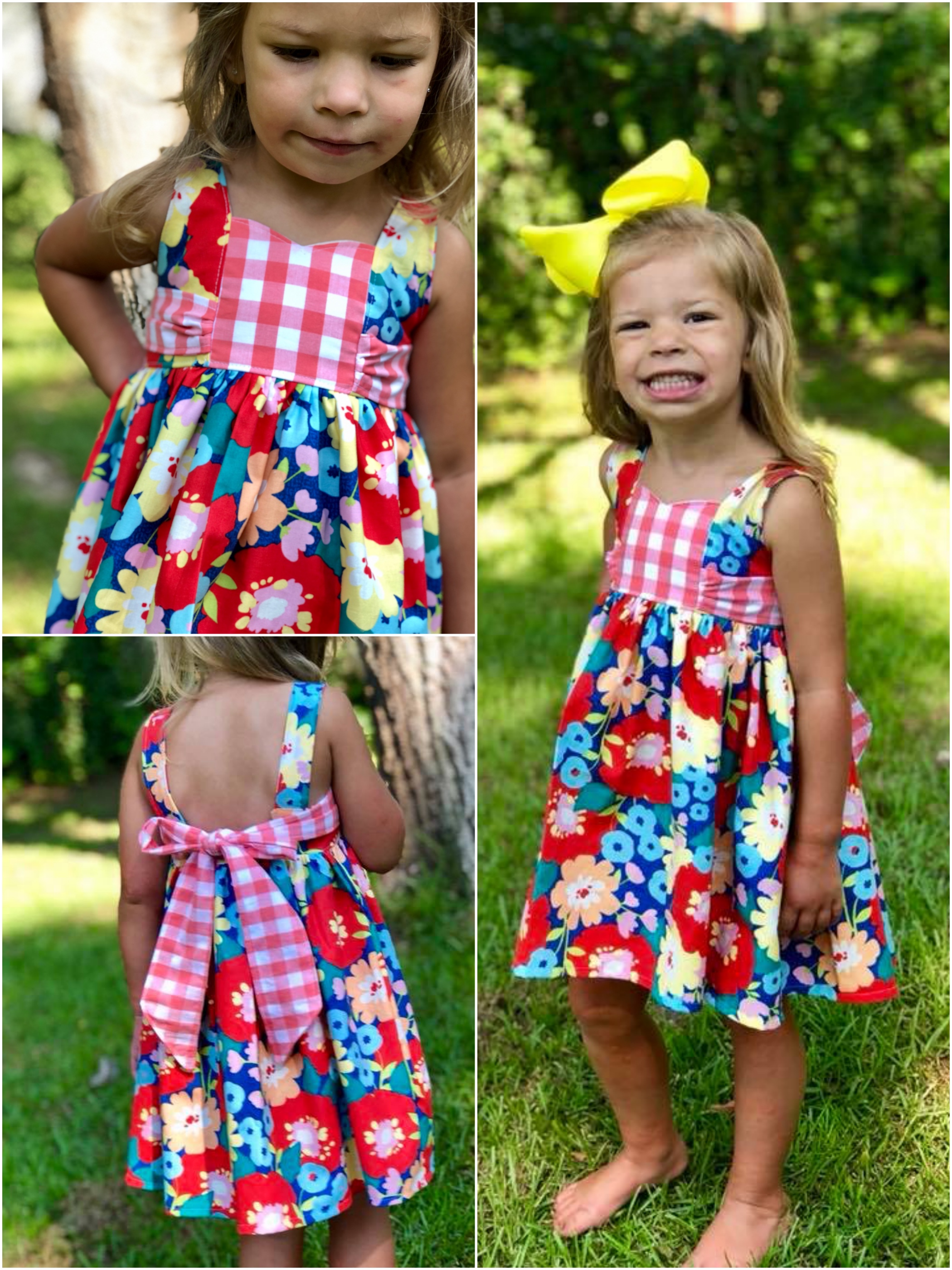 Michelle’s Dress and Top Sizes NB to 14 Kids and Dolls PDF Sewing Pattern