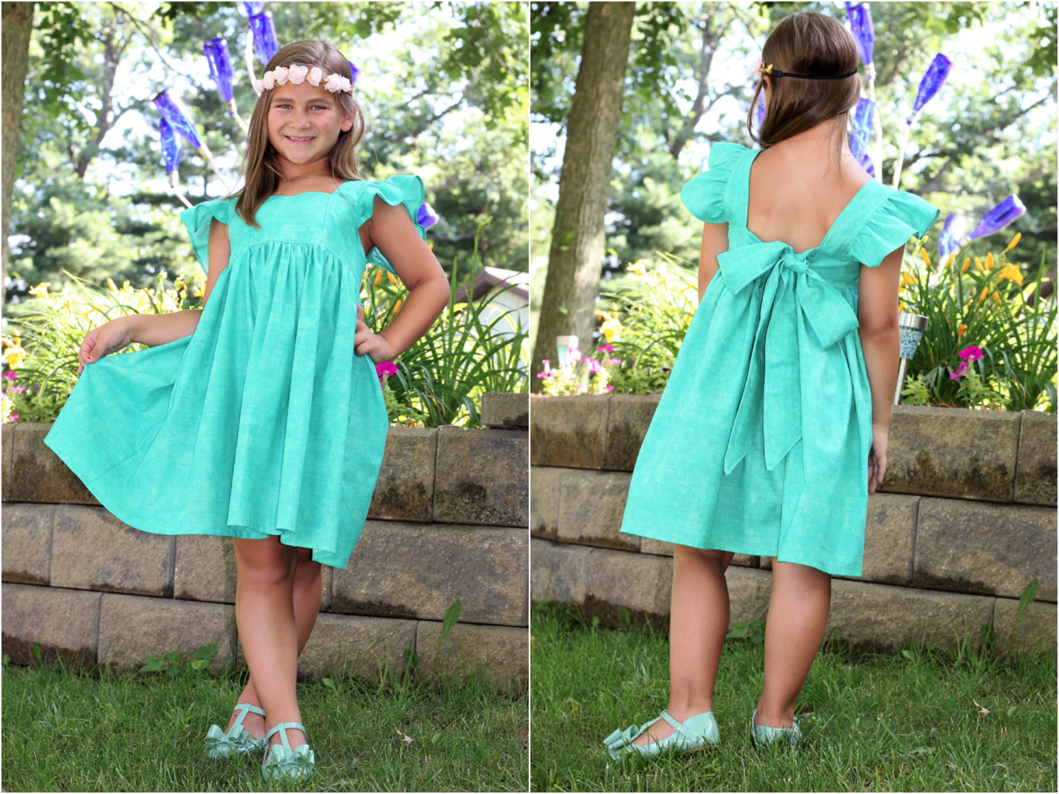 Michelle's Dress and Top Sizes NB to 14 Kids and Dolls PDF Sewing Pattern