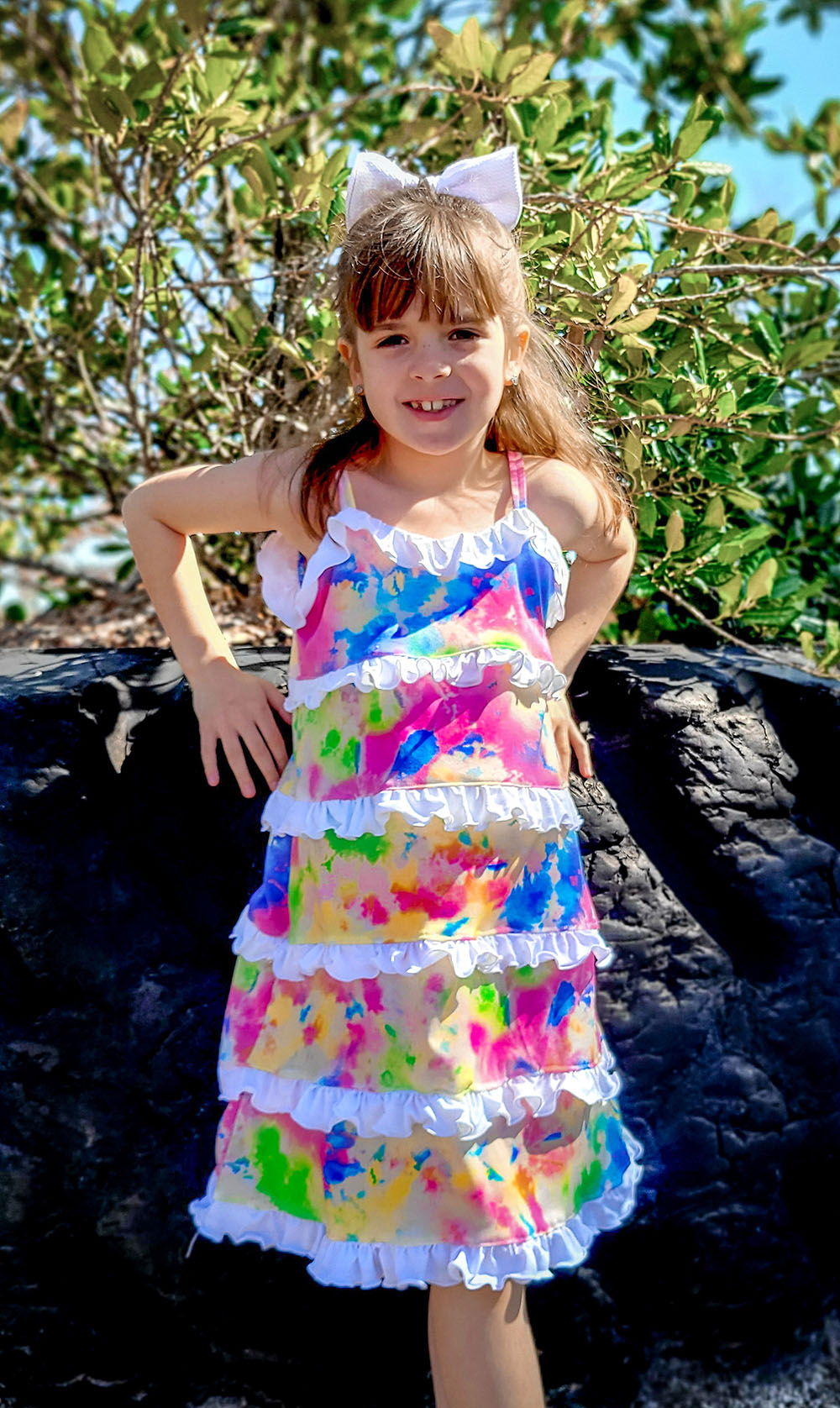 Susie Q's Ruffled Tank Top and Dress Sizes 2T to 14 Kids PDF Pattern