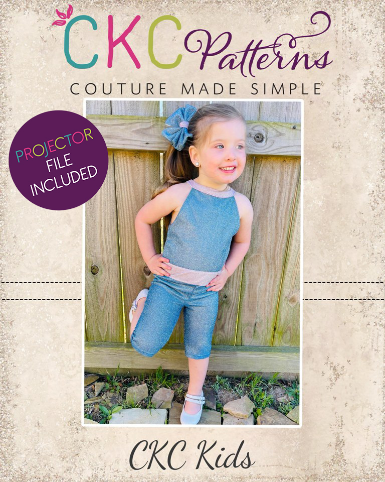 Kinzleigh’s Pageant Romper Sizes 2T to 14 Kids PDF Pattern