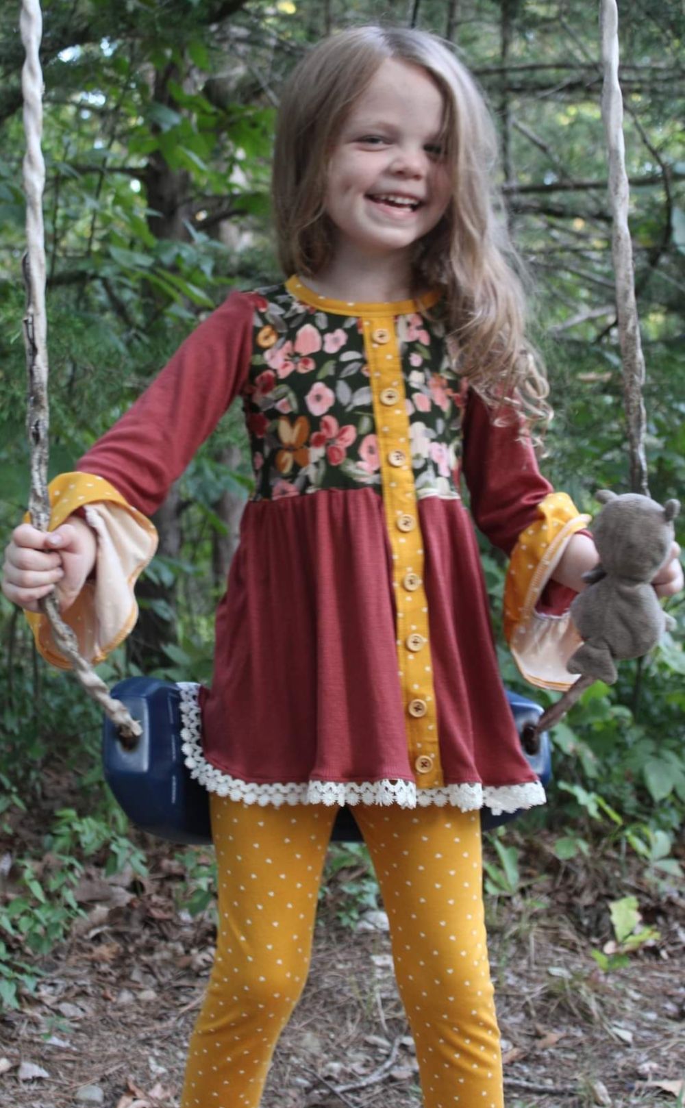 Wildflowers Knit Top Sizes 2T to 14 Kids PDF Pattern