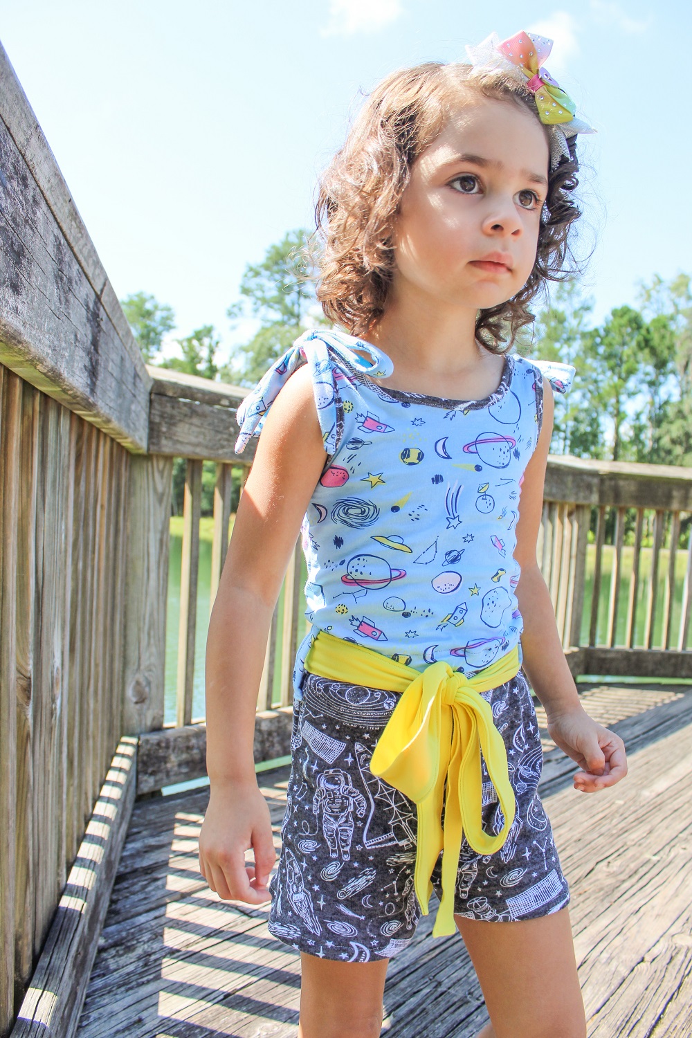 Camellia's Tie Shoulder Romper Sizes 2T to 14 Kids PDF Pattern