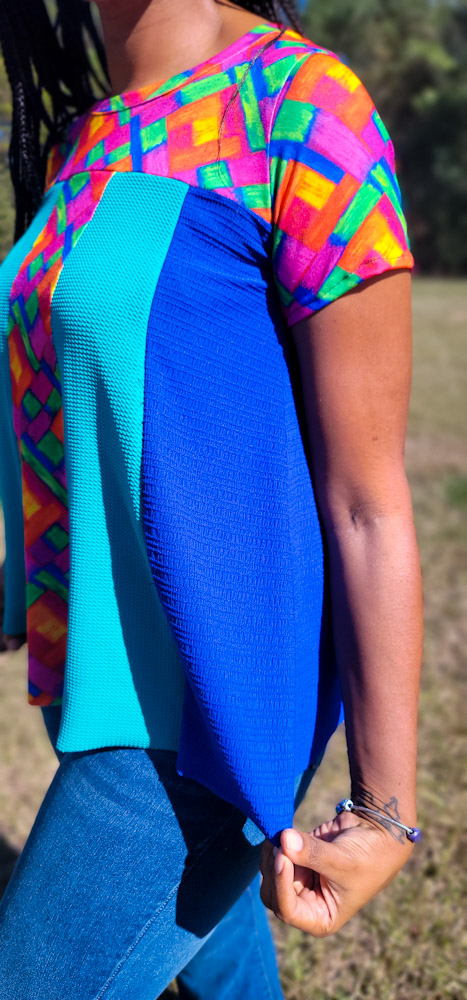 Inola's Colorblocked Dress and Top Sizes XXS to 3X Adults PDF Pattern