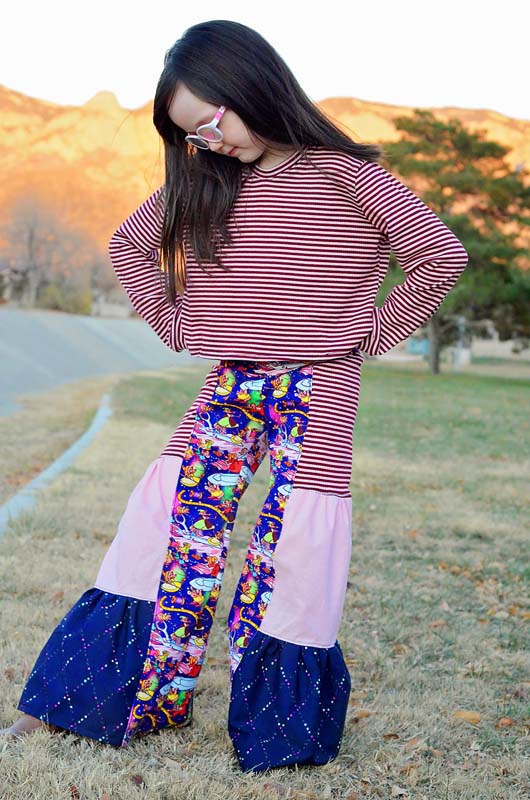 Sunshine Chic: Girls' Crop Top with Vibrant Printed Coat & Mustard Palazzo  Pant. – Lagorii Kids